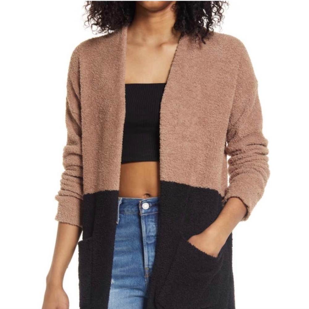 Thread and supply barefoot dreams cozy color block cardigan